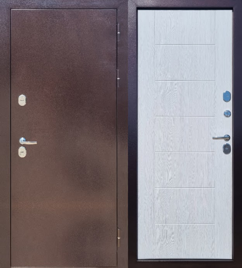 Входная дверь Изотерма Медь-Астана милки