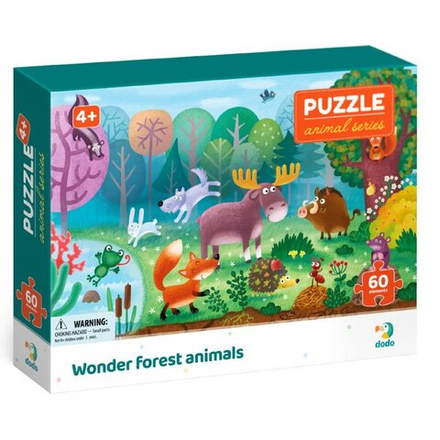 Додо - биомы-головоломки 60 шт. Лесные животные 300 375