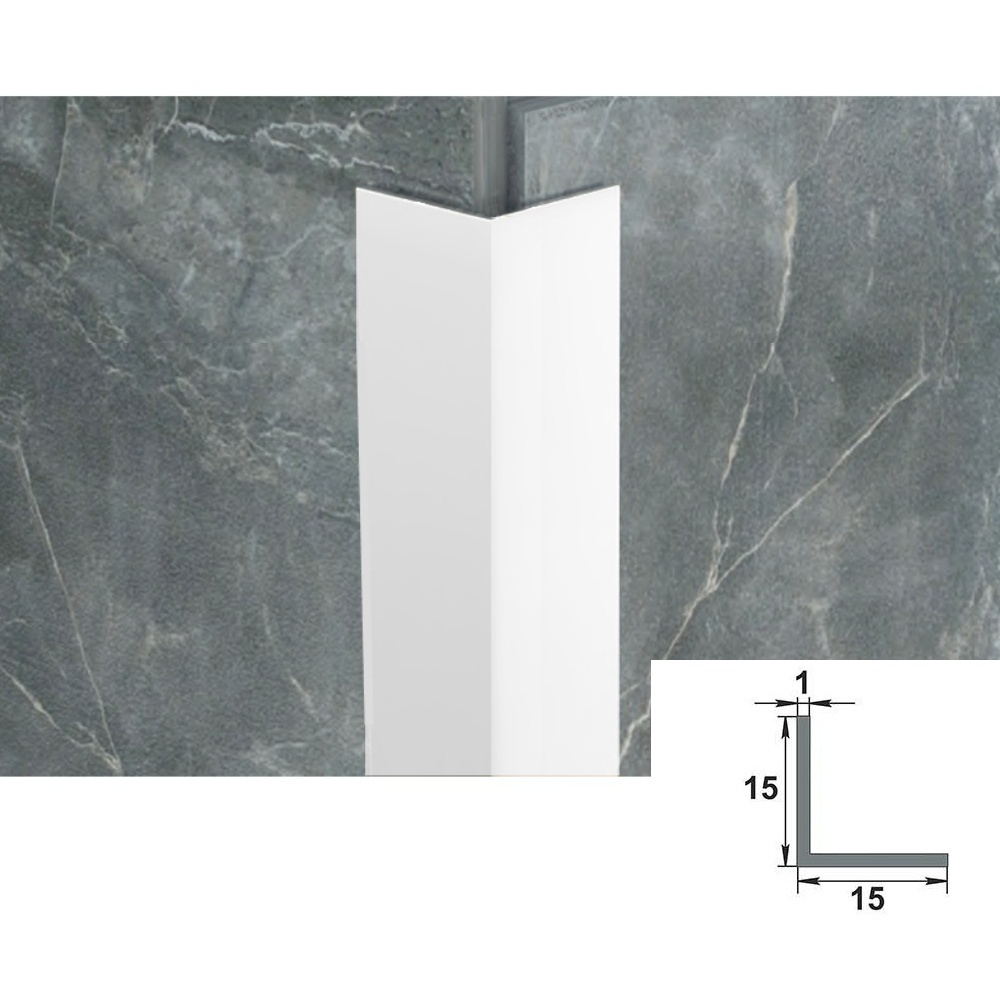 ПРОФИЛЬ УГОЛОК 15*15*1 УП 04-27.2700.556 бетон темный