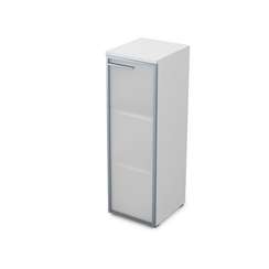 9ПЛД.017.6 Пенал средний со стеклом (400*450*1245), левый