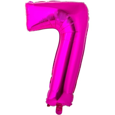 Шар ЦИФРА 7 Fuchsia 26" 66 см