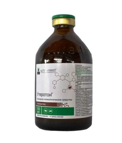 УТЕРОТОН Для лечения и профилактики гинекологических заболеваний у животных, 100 мл