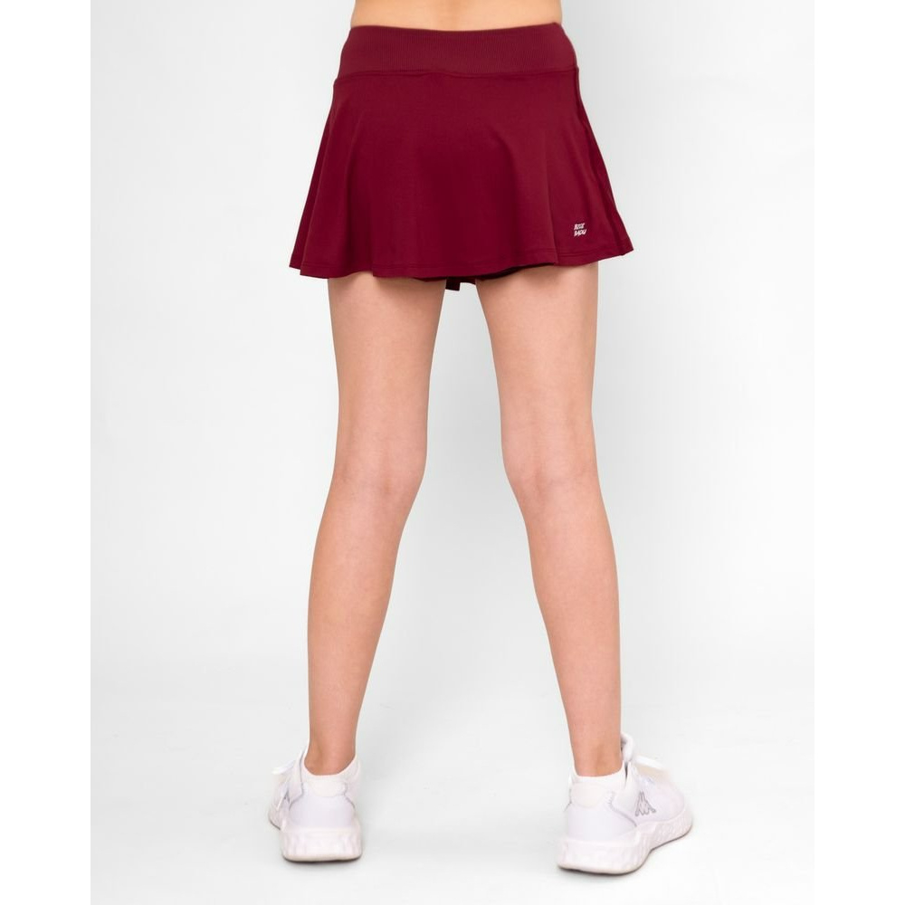 ОДЕЖДА ДЛЯ ТЕННИСА Девочки, Юбка BIDI BADU PROTECTED LEAFS WAVY SKORT .