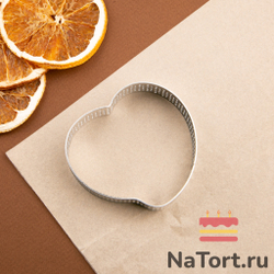 Сердце для выпечки перфорированное 8x8 см, h=2 см