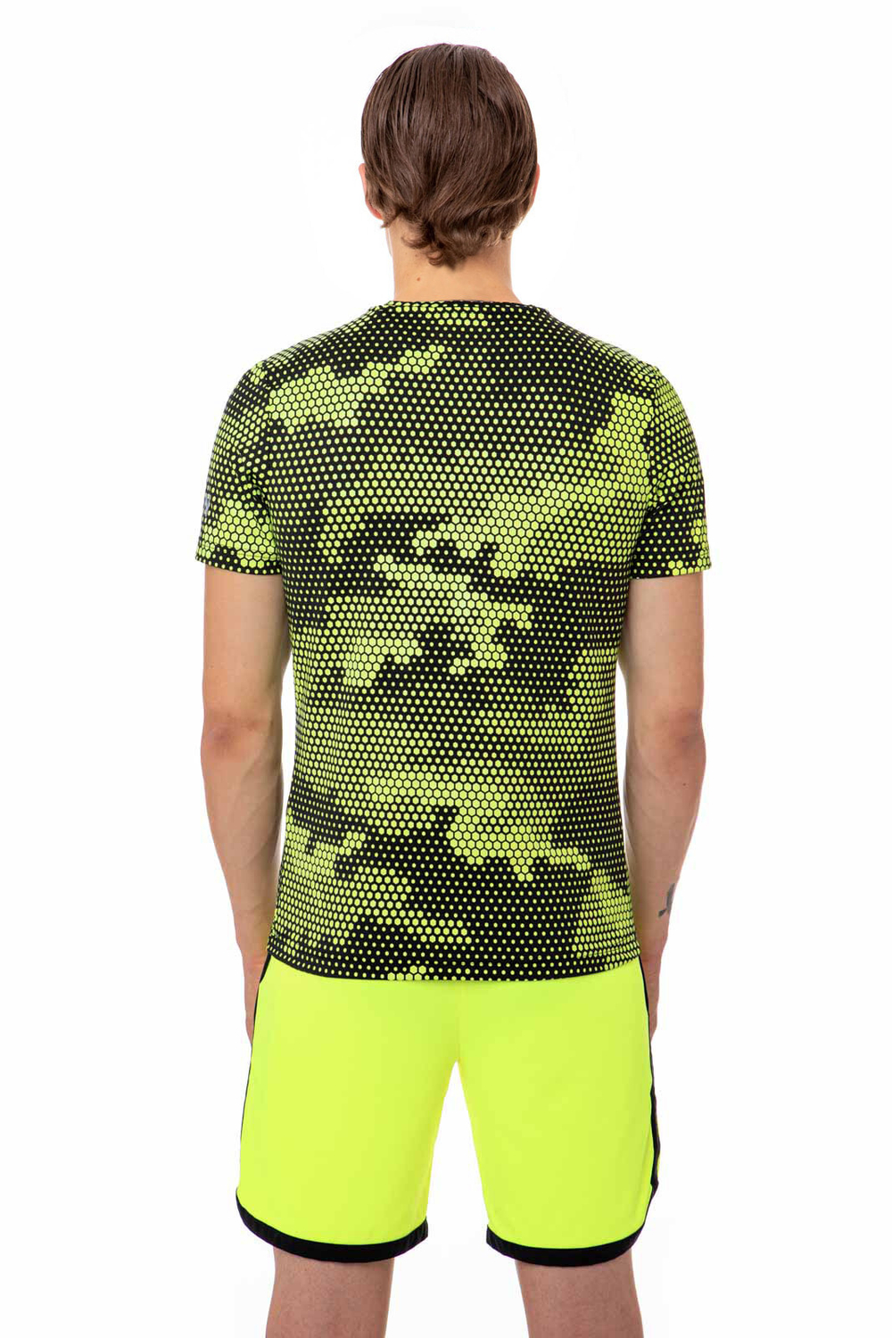 Мужская теннисная футболка Hydrogen Tech Camo Tee Man - желтый