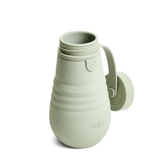 Бутылка складная силиконовая Stojo Junior Bottle Sage, 14 oz / 400 мл