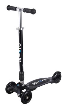 Micro Kickboard Compact черный со сменной ручкой 2 в 1 (дека PA)