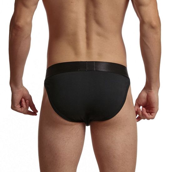 Мужские трусы танга черные JOCKMAIL JM3032-2