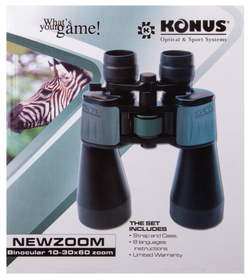 Бинокль Konus NewZoom 10–30x60