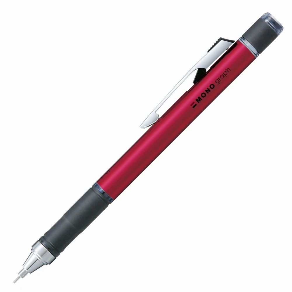 Механический карандаш 0,5 мм Tombow Mono Graph - Grip Model (красный металлик)