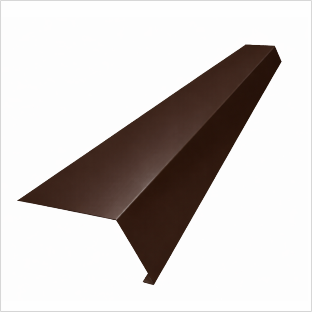 Планка карнизная 100 70 мп пог.м РАЛ 8017