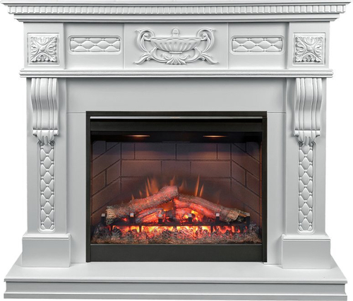Каминокомплект Corsica - Матовый белый с очагом Symphony 26'' DF2608-INT