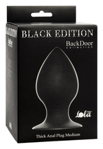 Средняя анальная пробка Thick Anal Plug Medium (9,5 см , черный) (Цвет: черный)