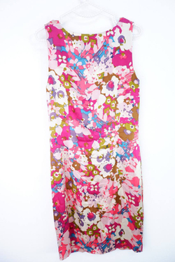 Платье Talking French акварельной расцветки из шелка, маркировка 36, 42-44 размер