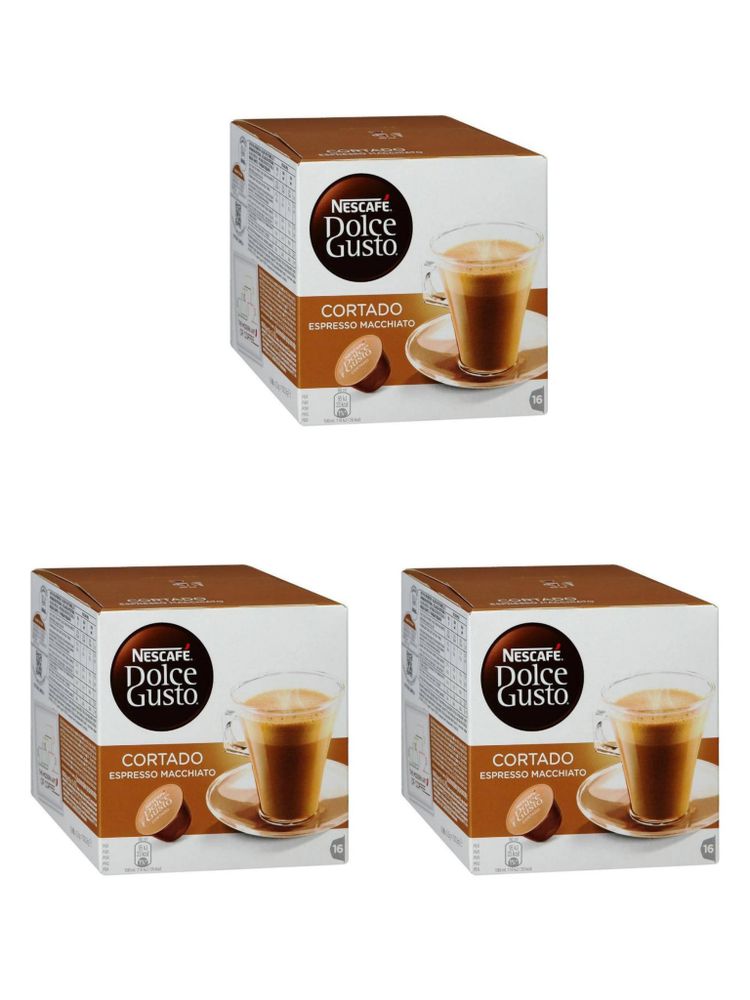 Кофе в капсулах Nescafe Dolce Gusto Cortado 16 шт x 3 уп