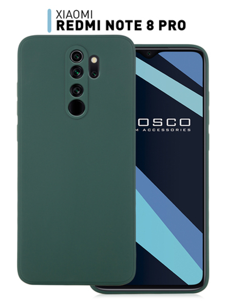 Чехол ROSCO для Xiaomi Redmi Note 8 Pro оптом (арт. XM-RN8P-COLOURFUL-DARKGREEN)