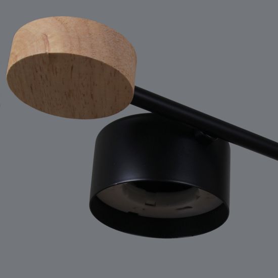 03751-0.3-08 BK+WOOD GX53 светильник потолочный