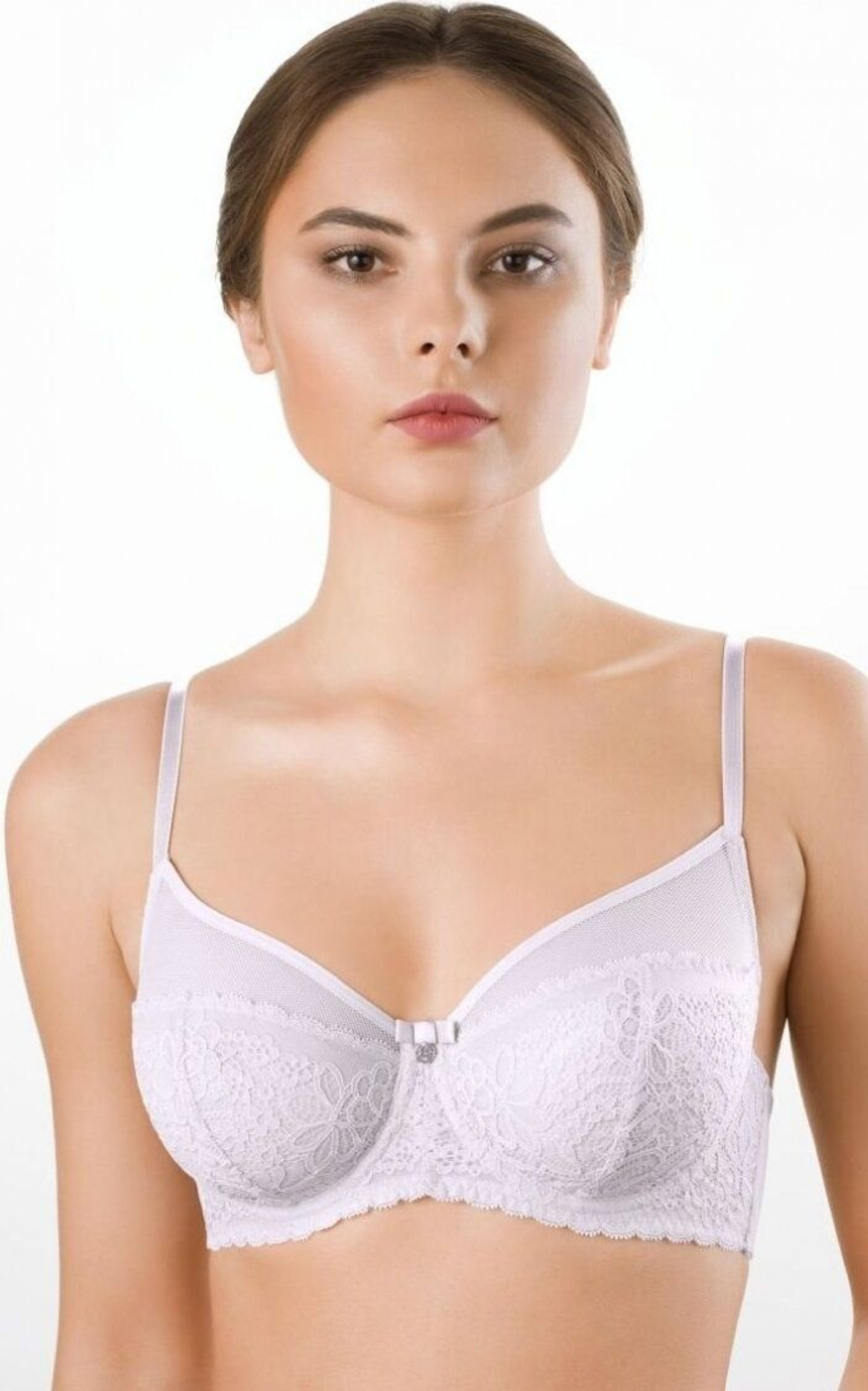Легкий бюстгальтер в кружевном стане Patrice (Размер: 90B) (Цвет: белый)