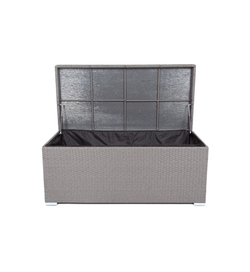 "Порту" сундук водонепроницаемый из искусственного ротанга, цвет графит
