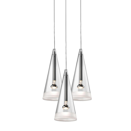 Pendant design lamp  Fucsia 3 by Flos