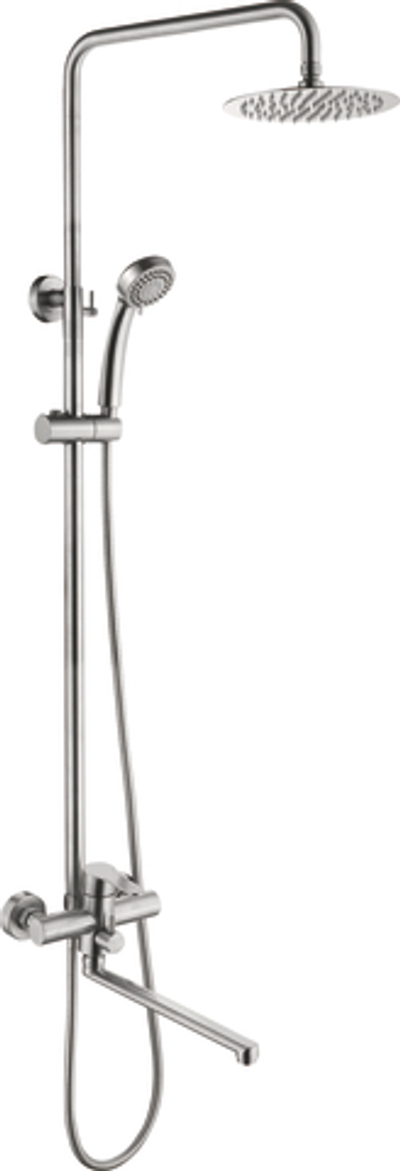 душевая система LEDEME со смесителем и тропическим душем, нерж. L72403-2