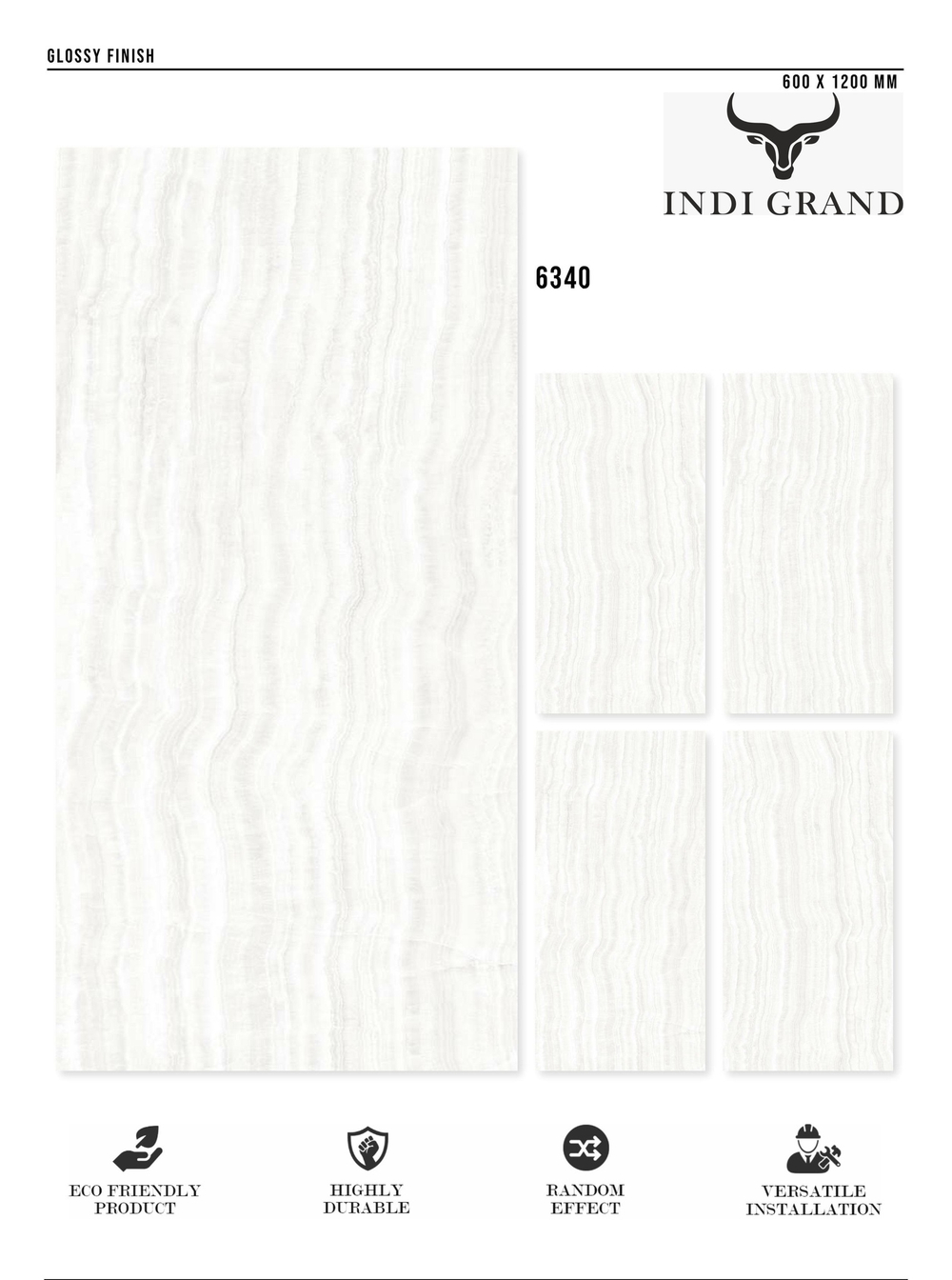 Керамогранит glossy №4 , 60х120, 6340
