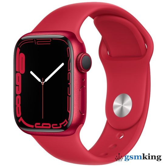 Apple Watch Series 7 GPS 41mm (PRODUCT)RED Aluminum Case with Sport Band (PRODUCT)RED MKN23LL/A