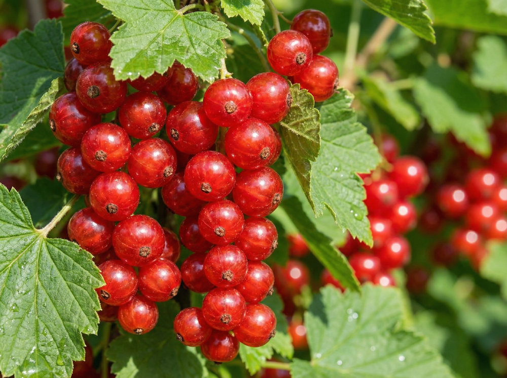 Саженец Смородины красной «Джонкер ван Тетс» (Ультра-ранняя, Голландская селекция, Длинные кисти, Урожайная)