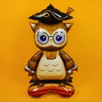 Шар 3D (46''/117 см) Фигура на подставке, Сова Выпускник, 1 шт. в уп.
