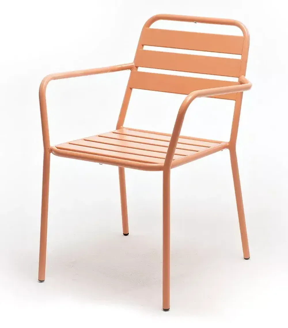 "Дионис" стул стальной, цвет светло-коралловый