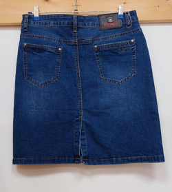 Юбка джинсовая синяя на пуговицах до колена размер 42 44 XS S