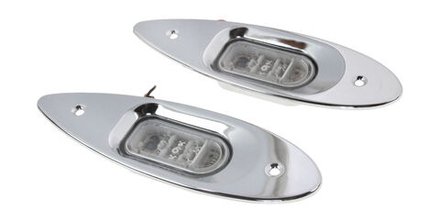 Огни бортовые светодиодные, стальной корпус