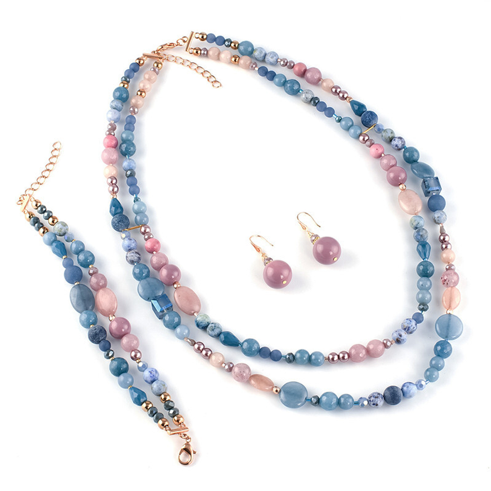 10117171 Колье Роман с камнем