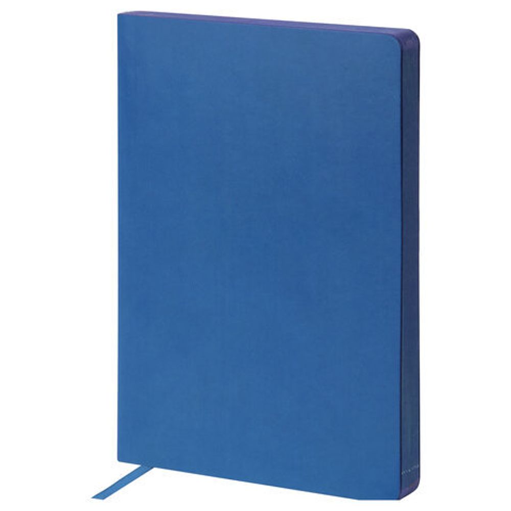 Ежедневник недатированный А5 (148х218 мм) GALANT "Bastian", кожзам, гибкий, 160 л., синий, 126271