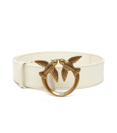 кожаный ремень love berry h4 belt vitello set Pinko - белый(100120 A0F1)