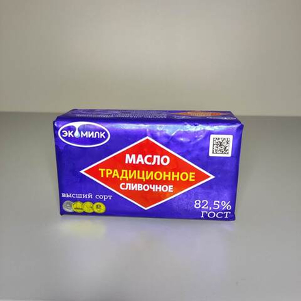 Масло сливочное 82,5%, Экомилк 330 г