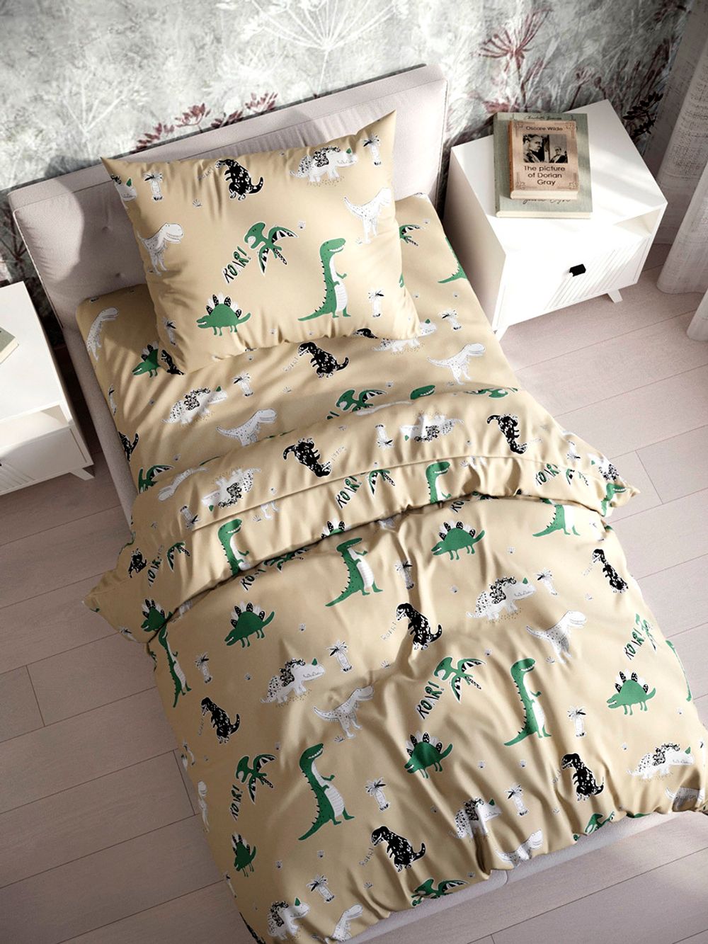 Постельное белье Сказка "Creeper" 1,5-сп Наволочка 50х70 см 1 шт Простынь 150х215 см Пододеяльник 145х215 см, перкаль