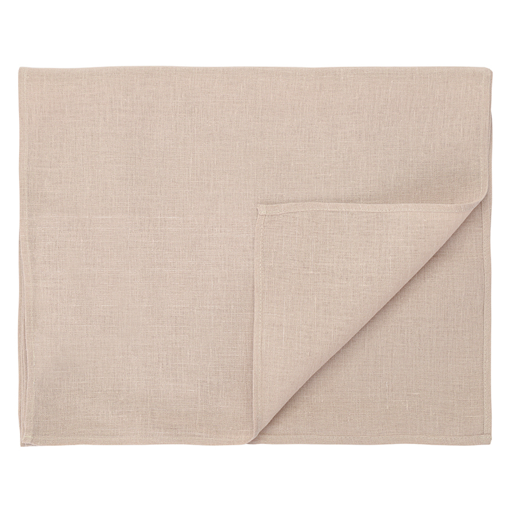 Дорожка на стол из стираного льна бежевого цвета из коллекции essential, 45х150 см
