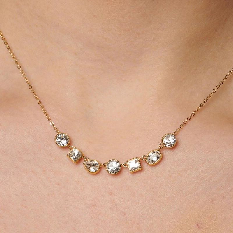 Колье Кристальная Симфония – Золото