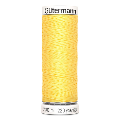 01 Нить Sew-All 100/200 м для всех материалов, 100% полиэстер Gutermann 748277 (852 желтый)