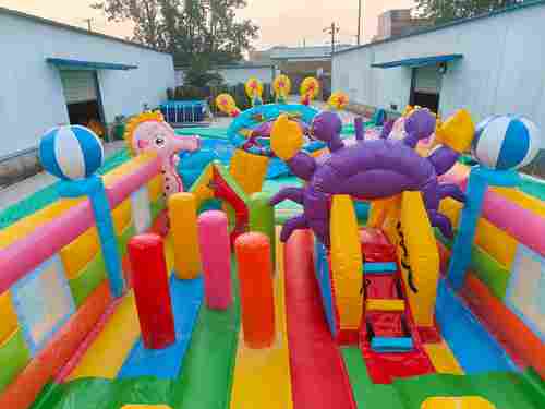 Коммерческий надувной батут «В гостях у дельфинов 3», 10*5*5 м