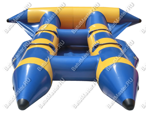 Двойной водный банан, "Синий" мест для посадки 4, без усиления