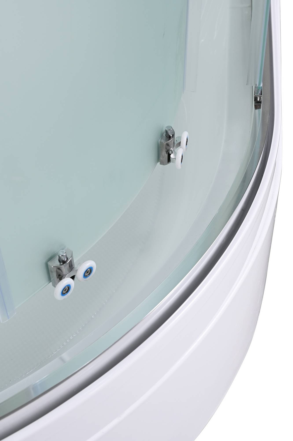 Душевая кабина AvaCan (АваКан) EM3011LEDnew со средним поддоном, с ГМ, с электрикой и LED освещением, 110х110х220