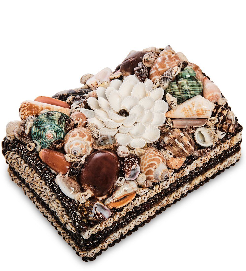 Decor and Gift 54-046-01 Декоративная шкатулка «Ракушки» прямоуг.