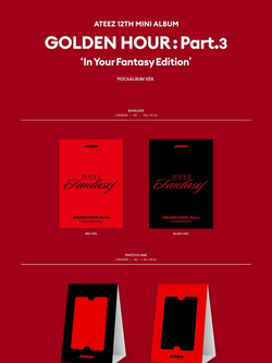 Альбом ATEEZ - GOLDEN HOUR : PART.3 IN YOUR FANTASY EDITION 12th Mini Album POCA ALBUM 2 Version SET