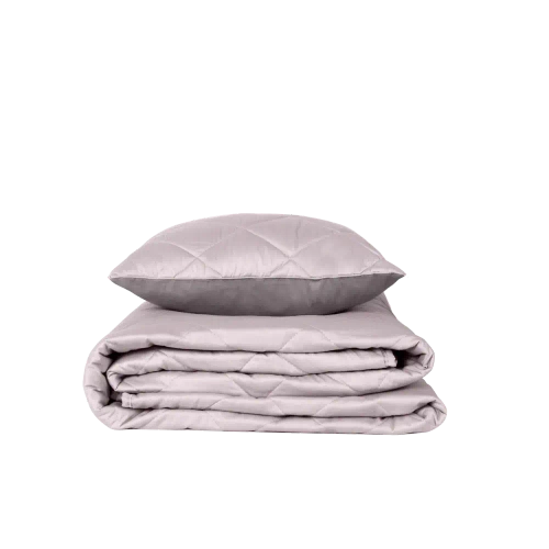 Покрывало + наволочка BuyColor Песок/Роза