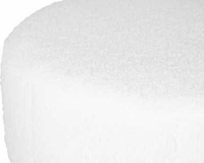 Пуф DOBRIN DANNY BLACK, белый букле (13)