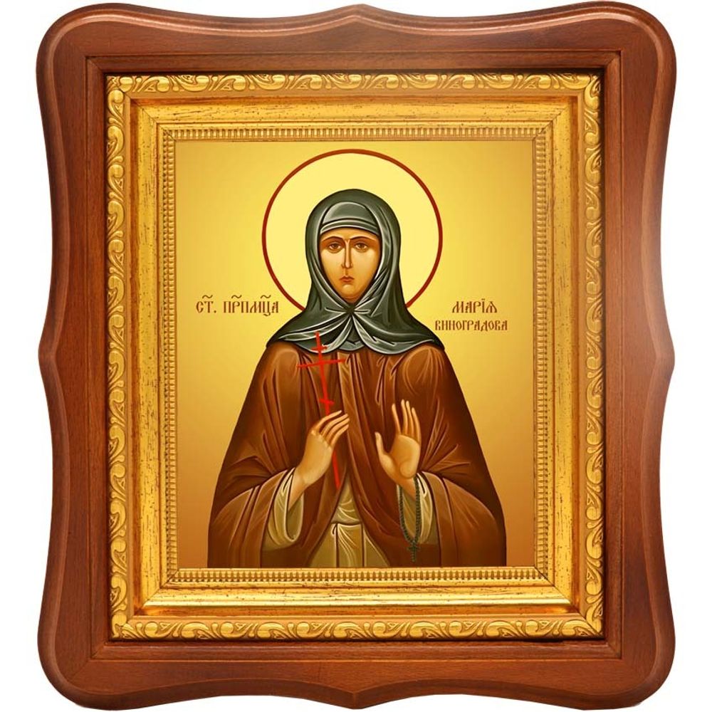 Мария Виноградова преподобномученица. Икона на холсте.
