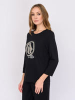 Лонгслив из хлопка и модала