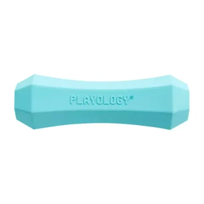 Playology squeaky chew stick хрустящая жевательная палочка для собак с ароматом арахиса, большая, голубой